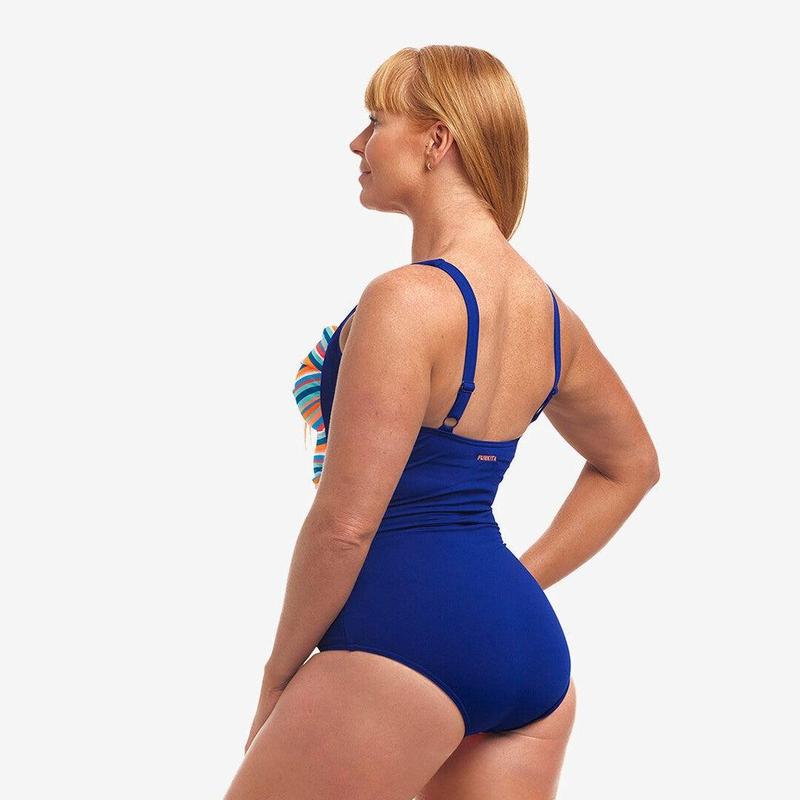 Funkita Ladies Ruched One Piece | Ripe Stripe-Swimwear-Funkita-10-Ripe Stripe-Ashlee Grace Activewear & Swimwear Online