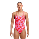 Funkita Ladies Single Strap One Piece | Fire Flyer-Swimwear-Funkita-6-Fire Flyer-Ashlee Grace Activewear & Swimwear Online