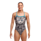Funkita Ladies Single Strap One Piece | White Walker-Swimwear-Funkita-6-White Walker-Ashlee Grace Activewear & Swimwear Online
