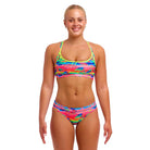 Funkita Ladies Sports Top | Free Foliage-Swimwear-Funkita-8-Free Foliage-Ashlee Grace Activewear & Swimwear Online