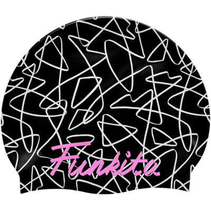 Funkita Silicone Swim Cap | Texta Mess-Swim Caps-Funkita-ONE SIZE-Texta Mess-Ashlee Grace Activewear & Swimwear Online