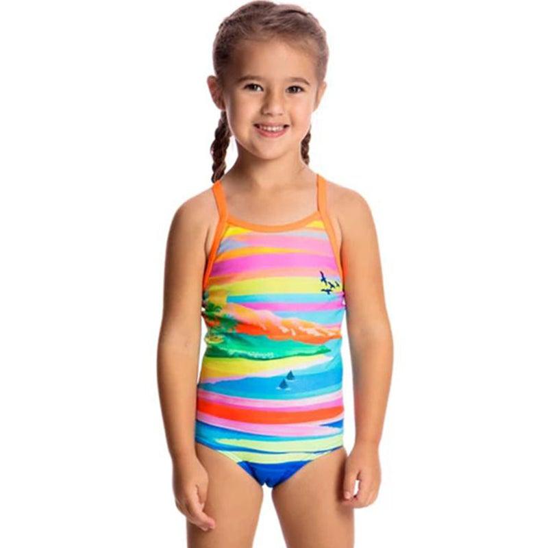 Funkita Toddler Girls Printed One Piece | Pina Colada-Swimwear-Funkita-2-Pina Colada-Ashlee Grace Activewear & Swimwear Online