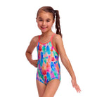 Funkita Toddler Girls Printed One Piece | Tickle Pink-Swimwear-Funkita-2-Tickle Pink-Ashlee Grace Activewear & Swimwear Online
