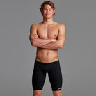 Funky Trunks Boys Training Jammers | Block Colour-Swimwear-Funky Trunks-22-Still Black-Ashlee Grace Activewear & Swimwear Online