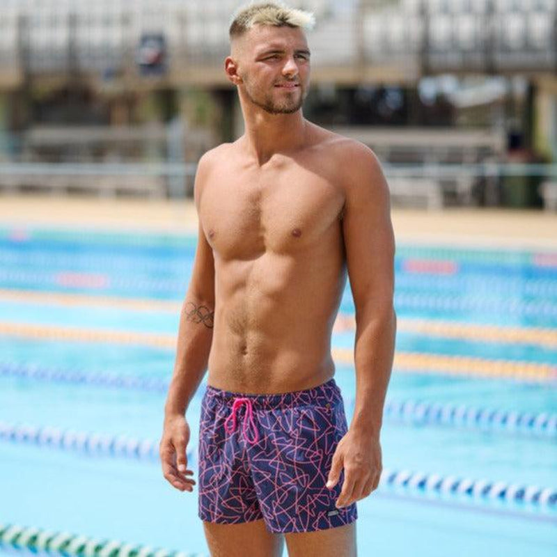 Funky Trunks Mens Shorty Shorts | Serial Texter-Swimwear-Funky Trunks-XS-Serial Texter-Ashlee Grace Activewear & Swimwear Online