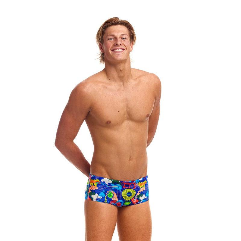 Funky Trunks Mens Sidewinder Trunks | Blues Baby-Swimwear-Funky Trunks-30-Blues Baby-Ashlee Grace Activewear & Swimwear Online