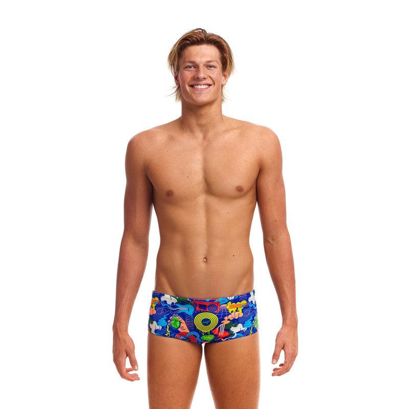Funky Trunks Mens Sidewinder Trunks | Blues Baby-Swimwear-Funky Trunks-30-Blues Baby-Ashlee Grace Activewear & Swimwear Online
