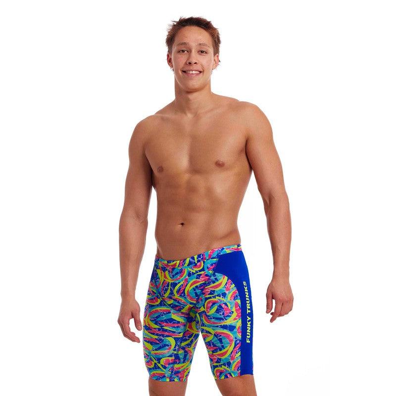 Funky Trunks Men's Training Jammers | Choppy Waters-Swimwear-Funky Trunks-30-Choppy Waters-Ashlee Grace Activewear & Swimwear Online