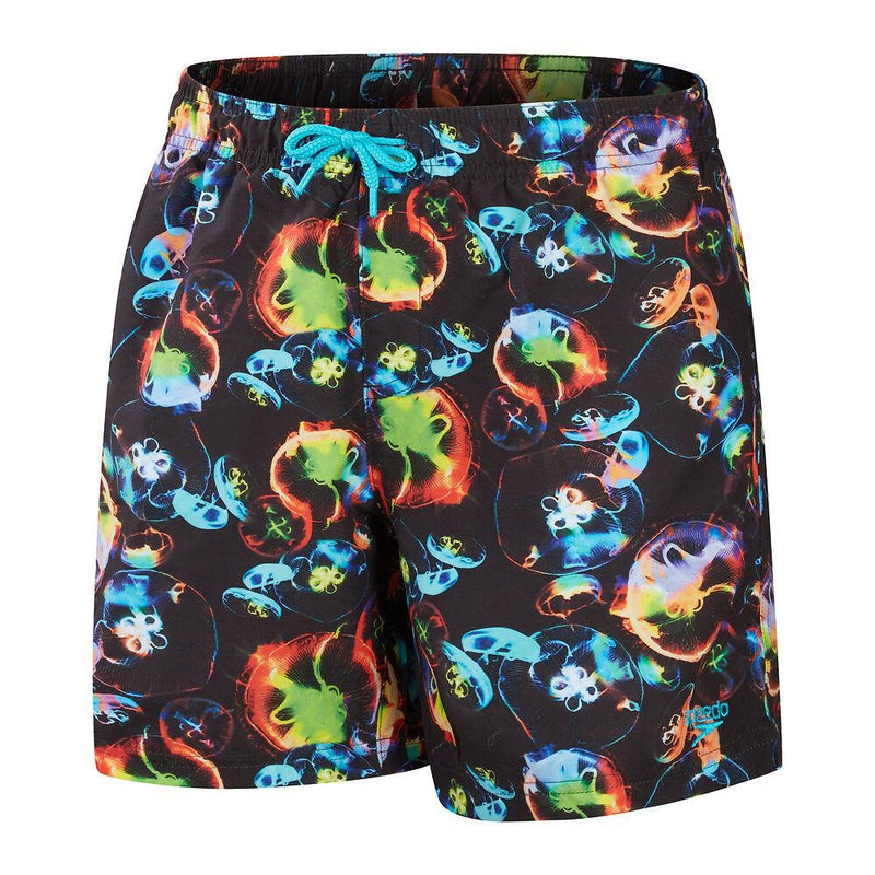 Speedo Boys Printed 15" Watershort-Swimwear-Speedo-XS-Black/Hypersonic Blue/Volcanic Orange/Lumo Green/Fluro Tiger-8-00335115647-Ashlee Grace Activewear & Swimwear Online