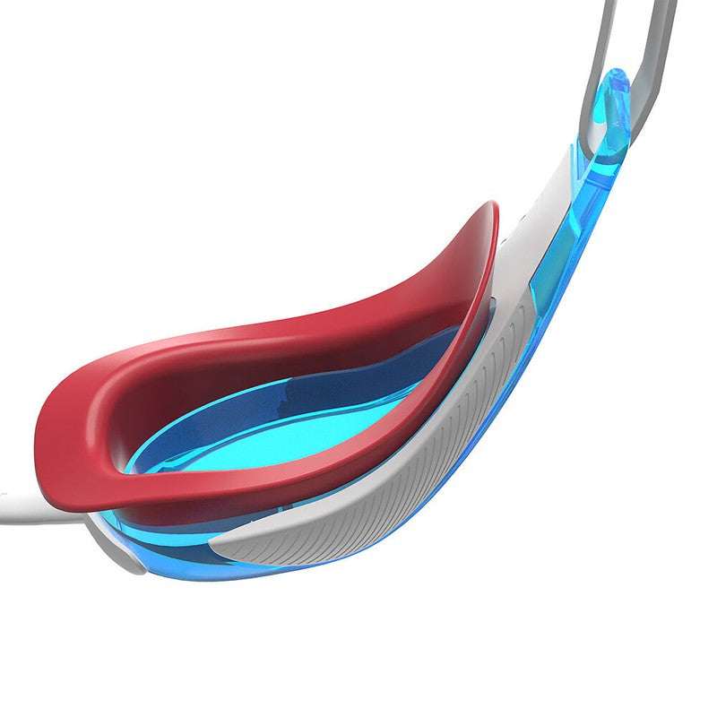 Speedo Fastskin Hyper Elite Goggle-Swim Goggles & Masks-Speedo-ONE SIZE-Flame Red/Bolt/Aqua Blue-Ashlee Grace Activewear & Swimwear Online