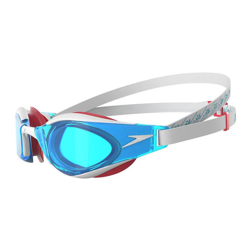 Speedo Fastskin Hyper Elite Goggle-Swim Goggles & Masks-Speedo-ONE SIZE-Flame Red/Bolt/Aqua Blue-Ashlee Grace Activewear & Swimwear Online