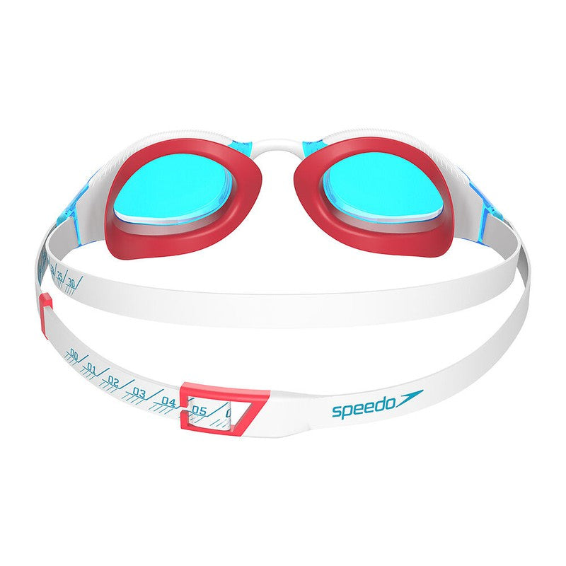 Speedo Fastskin Hyper Elite Goggle-Swim Goggles & Masks-Speedo-ONE SIZE-Flame Red/Bolt/Aqua Blue-Ashlee Grace Activewear & Swimwear Online