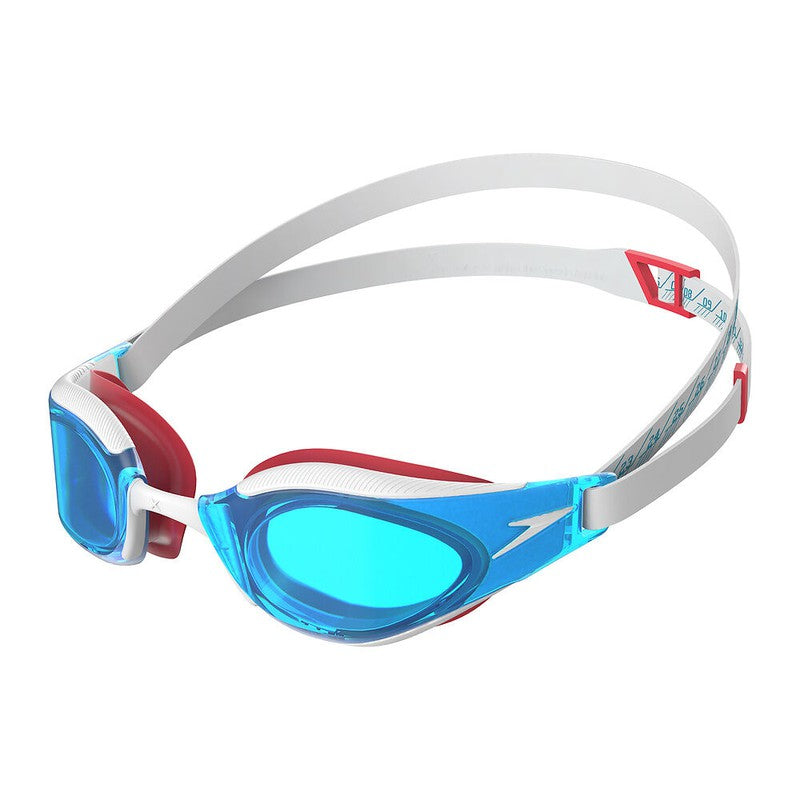 Speedo Fastskin Hyper Elite Goggle-Swim Goggles & Masks-Speedo-ONE SIZE-Flame Red/Bolt/Aqua Blue-Ashlee Grace Activewear & Swimwear Online