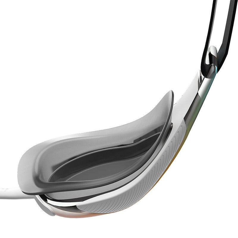 Speedo Fastskin Hyper Elite Mirror Goggle-Swim Goggles & Masks-Speedo-ONE SIZE-Green/Orange/Cobalt-Ashlee Grace Activewear & Swimwear Online