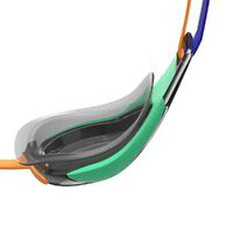Speedo Fastskin Hyper Elite Mirror Goggle-Swim Goggles & Masks-Speedo-ONE SIZE-Green/Orange/Cobalt-Ashlee Grace Activewear & Swimwear Online