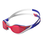 Speedo Fastskin Pure Focus Mirror Goggle-Swim Goggles & Masks-Speedo-ONE SIZE-Flame Red/True Cobalt/White/Shadow-Ashlee Grace Activewear & Swimwear Online