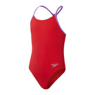 Speedo Girls Lane Line Back-Swimwear-Speedo-AU4 | GB5-6-Watermelon-Ashlee Grace Activewear & Swimwear Online