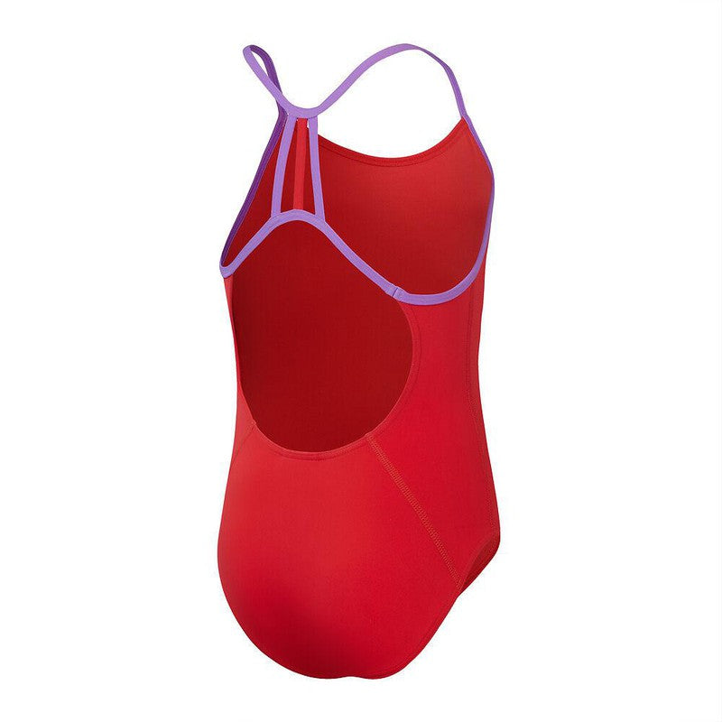 Speedo Girls Lane Line Back-Swimwear-Speedo-AU4 | GB5-6-Candy Vibe-Ashlee Grace Activewear & Swimwear Online