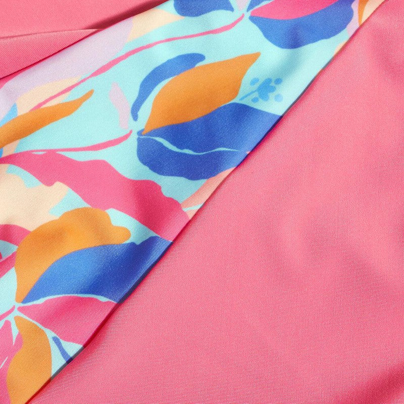 Speedo Girls Printed Short Sleeve Sun Top-Swimwear-Speedo-AU6 | GB7-8-Baja Blue/Mango/Twilight Mauve/Carrot Cake/Neon Violet-Ashlee Grace Activewear & Swimwear Online