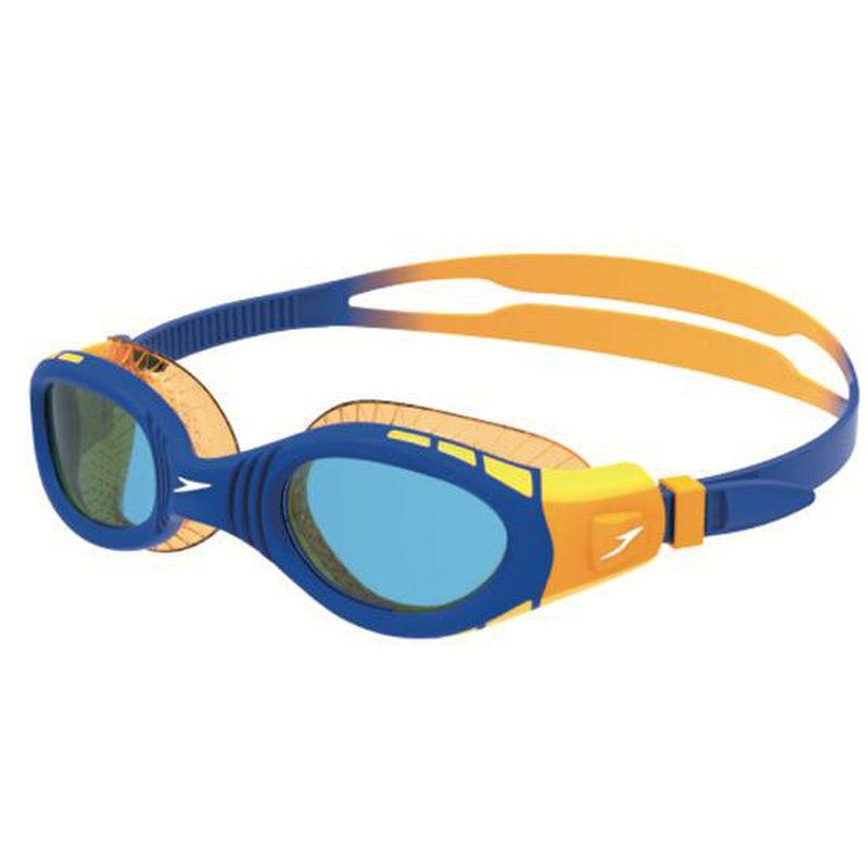 Speedo Junior Futura Biofuse Flexiseal Goggles-Swim Goggles & Masks-Speedo-ONE SIZE-Beautiful Blue+Mango-Ashlee Grace Activewear & Swimwear Online