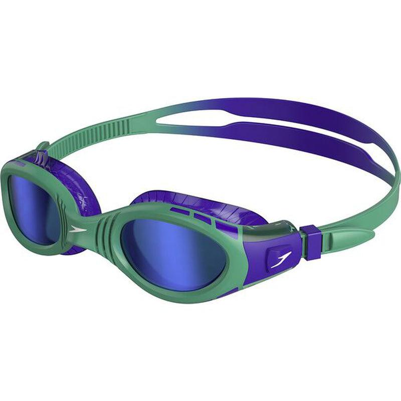Speedo Junior Futura Biofuse Flexiseal Mirror Goggles-Swim Goggles & Masks-Speedo-ONE SIZE-Violet+Emerald+Blue-Ashlee Grace Activewear & Swimwear Online