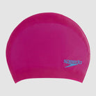 Speedo Junior Long Hair Swim Cap | Pink-Swim Caps-Speedo-ONE SIZE-Pink-Ashlee Grace Activewear & Swimwear Online