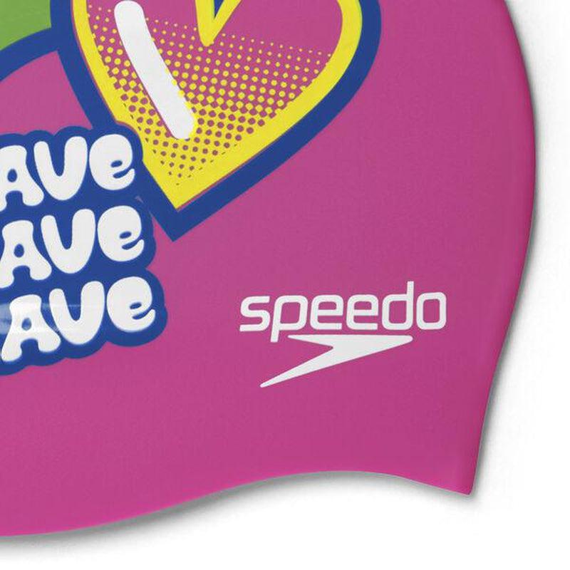 Speedo Junior Printed Silicone Cap | Be Brave-Swim Caps-Speedo-ONE SIZE-Be Brave-Ashlee Grace Activewear & Swimwear Online