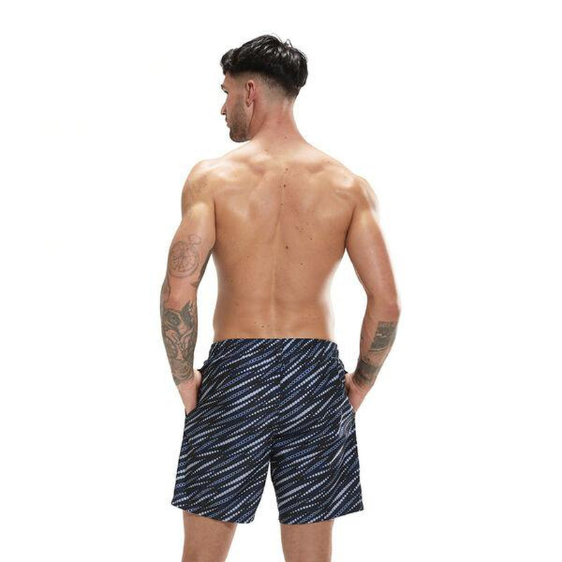 Speedo Mens Printed Leisure 18" Watershort-Swimwear-Speedo-XS-Fake Black/Ammonite/Dapple Grey/Ammonite/Dapple Grey-Ashlee Grace Activewear & Swimwear Online