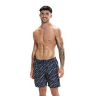 Speedo Mens Printed Leisure 18" Watershort-Swimwear-Speedo-XS-Fake Black/Ammonite/Dapple Grey/Ammonite/Dapple Grey-Ashlee Grace Activewear & Swimwear Online