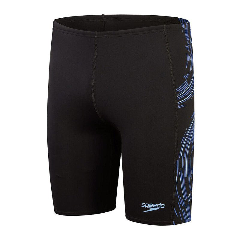 Speedo Mens Tech Panel Jammer-Swimwear-Speedo-AU6 | GB26-Black/Curious Blue/True Cobalt-8-00303416840-Ashlee Grace Activewear & Swimwear Online