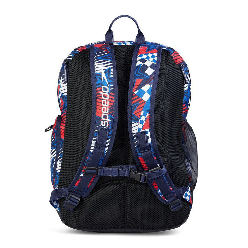 Speedo Teamster 2.0 Rucksack 35L-Backpacks-Speedo-Pure Blue/True Cobalt/Watermelon-Ashlee Grace Activewear & Swimwear Online