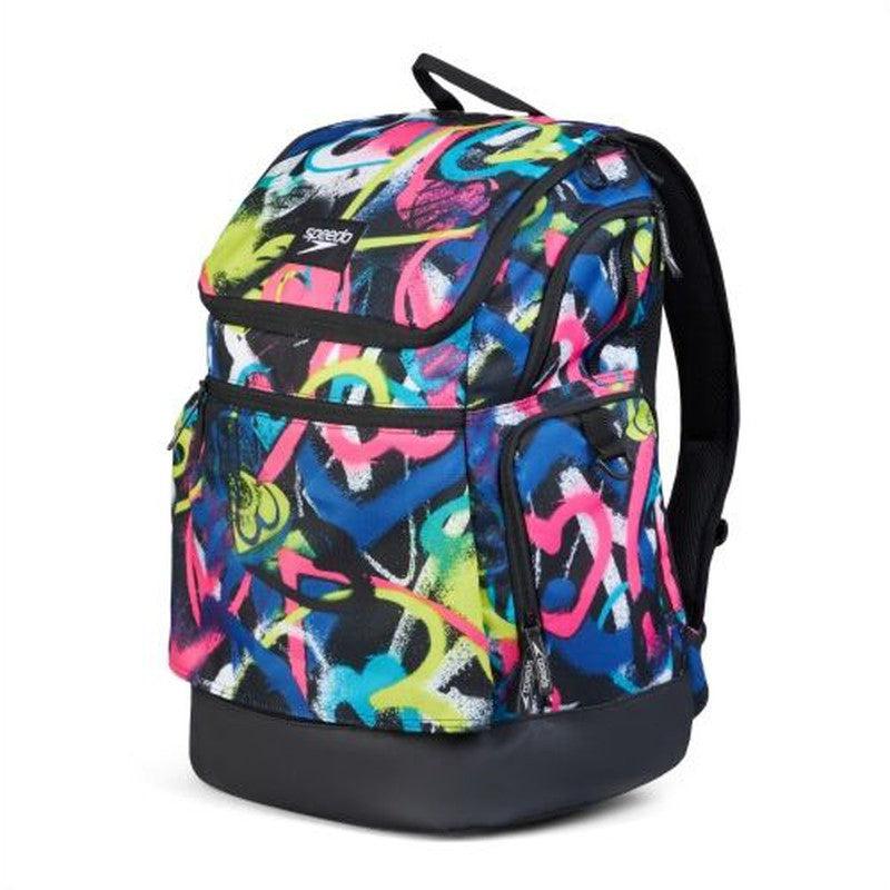 Speedo Teamster 2.0 Rucksack 35L-Backpacks-Speedo-Pure Blue/True Cobalt/Watermelon-Ashlee Grace Activewear & Swimwear Online