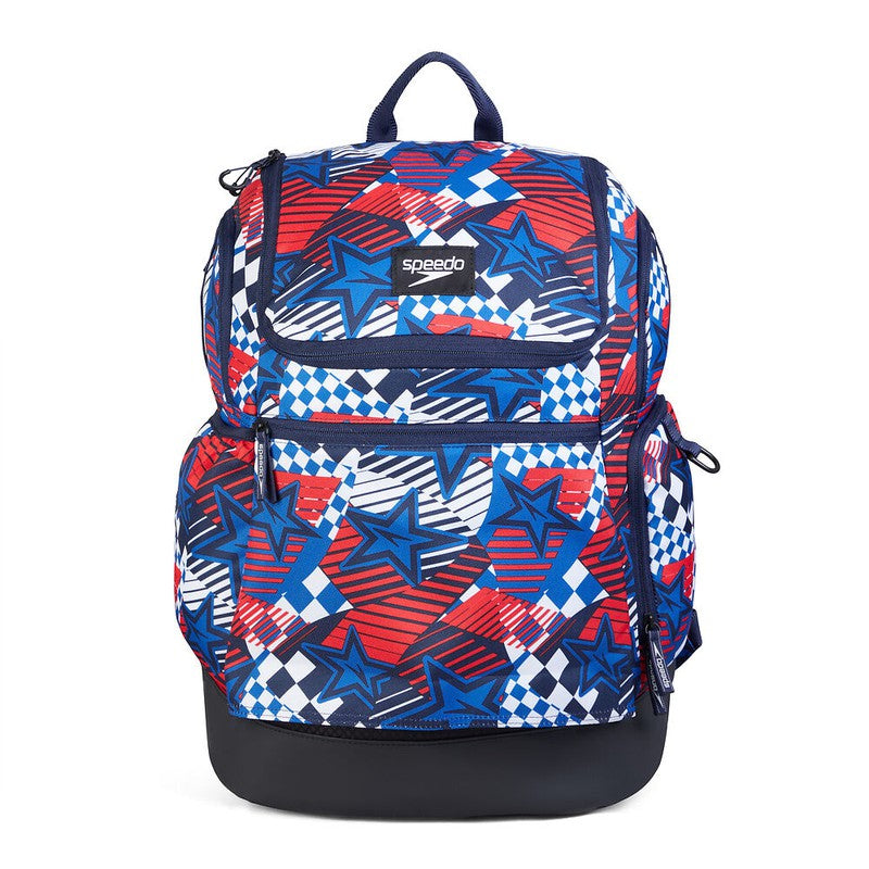 Speedo Teamster 2.0 Rucksack 35L-Backpacks-Speedo-Pure Blue/True Cobalt/Watermelon-Ashlee Grace Activewear & Swimwear Online