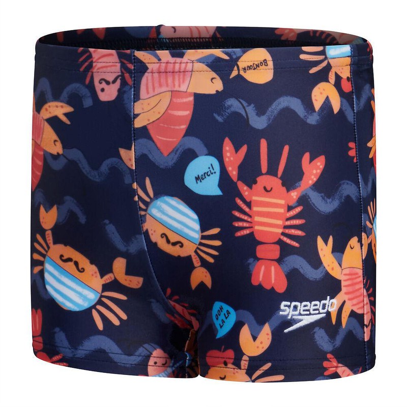 Speedo Toddler Boys Digital Allover Aquashort-Swimwear-Speedo-2-Pure Blue/Sweet Apricot/Watermelon-Ashlee Grace Activewear & Swimwear Online