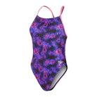 Speedo Womens Lattice Back | Deep Sea Bioluminescence-Swimwear-Speedo-AU6 | GB30-Deep Sea Bioluminescence-Ashlee Grace Activewear & Swimwear Online