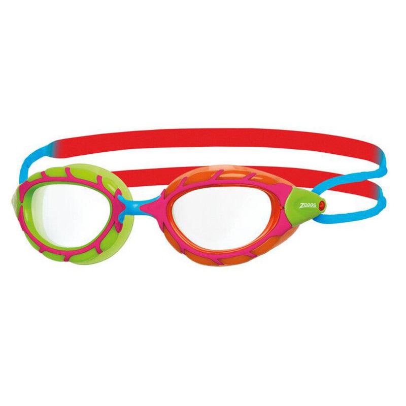 Zoggs Predator Junior Goggles-Child Swimming Aids-Zoggs-Red/Orange/Clear-Ashlee Grace Activewear & Swimwear Online