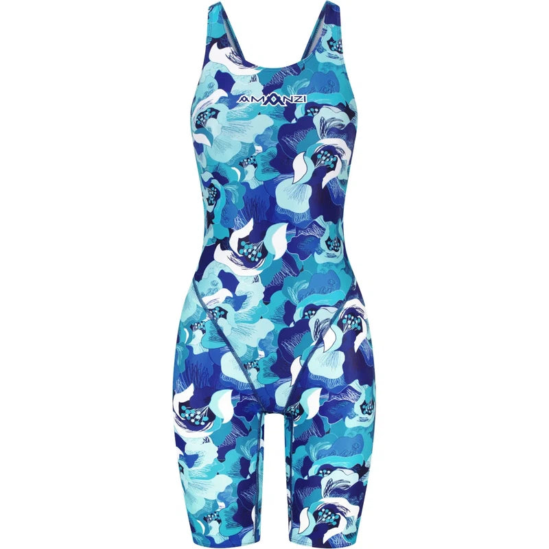 Amanzi Active Kneelength | Aquaflora-Swimwear-Amanzi-AU G8-Aquaflora-Ashlee Grace Activewear & Swimwear Online