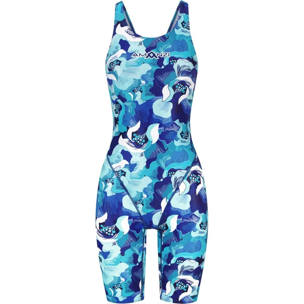 Amanzi Active Kneelength Aquaflora – Ashlee Grace Activewear