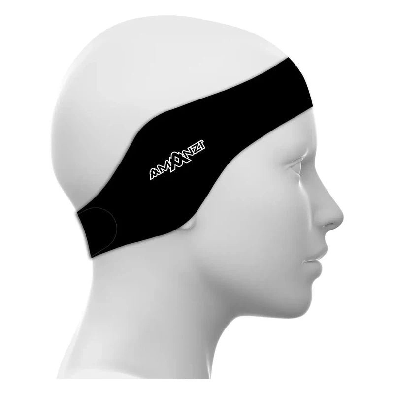 Amanzi Ear Band-Swim Accessories-Amanzi-Jet-Ashlee Grace Activewear & Swimwear Online