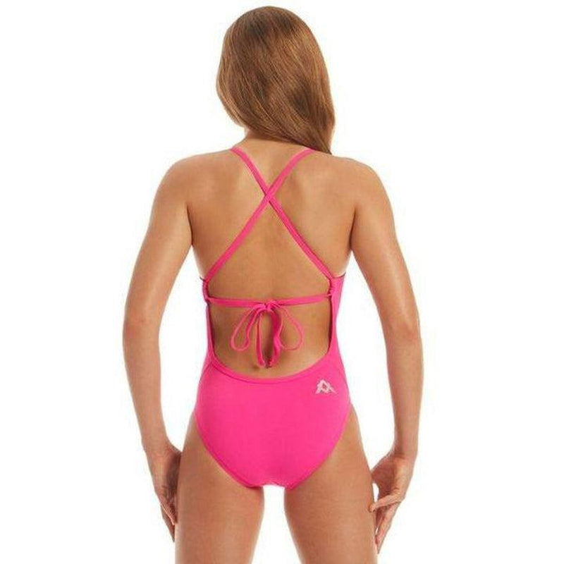 Amanzi Girls Tie Back One Piece-Swimwear-Amanzi-8-Jet-Ashlee Grace Activewear & Swimwear Online