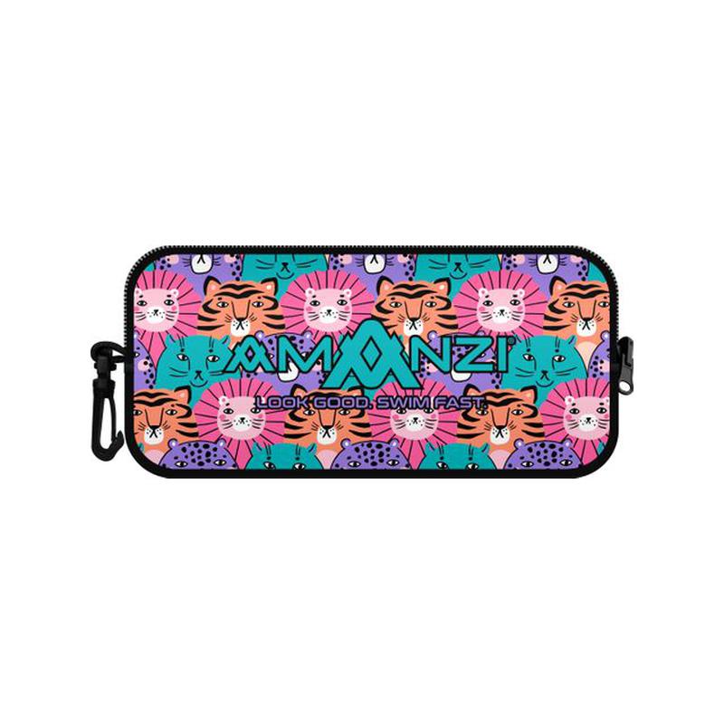 Amanzi Neoprene Case - Prints-Swim Accessories-Amanzi-Wild Catz-Ashlee Grace Activewear & Swimwear Online