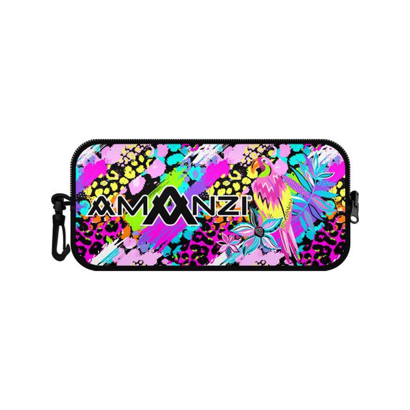 Amanzi Neoprene Case - Prints-Swim Accessories-Amanzi-Neon Jungle-Ashlee Grace Activewear & Swimwear Online
