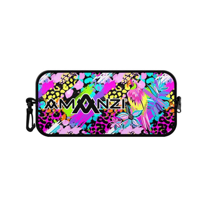 Amanzi Neoprene Case - Prints-Swim Accessories-Amanzi-Neon Jungle-Ashlee Grace Activewear & Swimwear Online