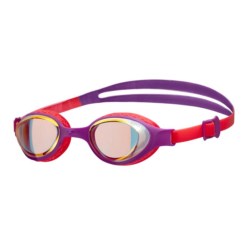 Arena Air Junior Mirror Goggles | 100-Swim Goggles & Masks-Arena-Yellow/Plum/Bright-Ashlee Grace Activewear & Swimwear Online