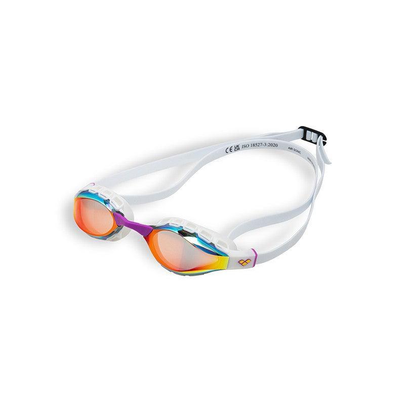 Arena Air Sonic Mirror Goggles | 140-Swim Goggles & Masks-Arena-Gold & White-Ashlee Grace Activewear & Swimwear Online