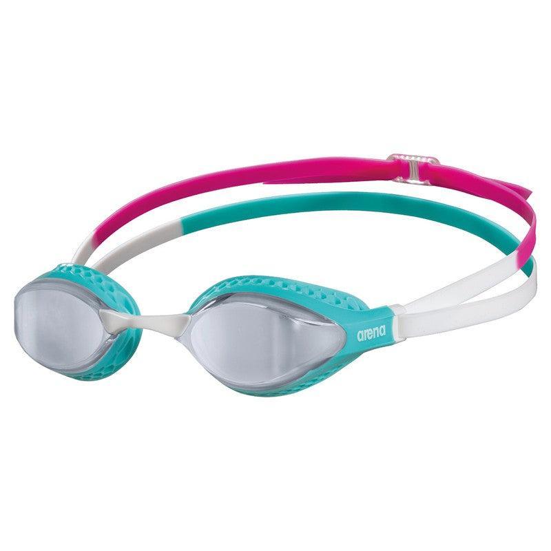 Arena Air Speed Mirror Goggles | 104-Swim Goggles & Masks-Arena-Silver & Turquoise-Ashlee Grace Activewear & Swimwear Online