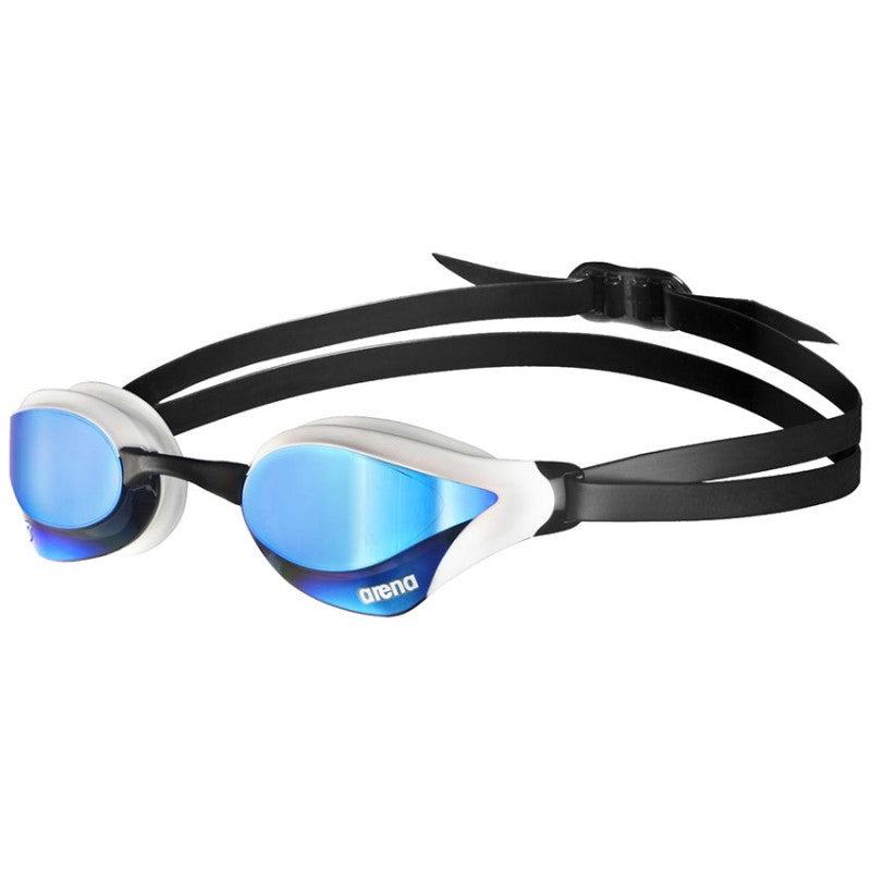 Arena Cobra Core Swipe Mirror Goggles | 710-Swim Goggles & Masks-Arena-Blue/White-Ashlee Grace Activewear & Swimwear Online