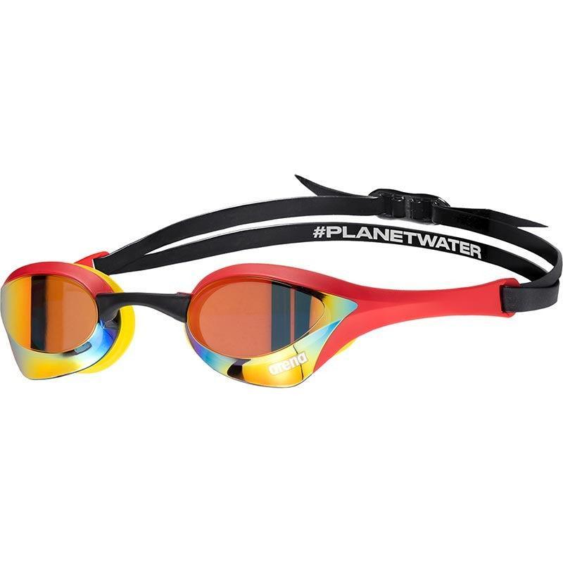 Arena Cobra Ultra Swipe Mirror Goggles | 103-Swim Goggles & Masks-Arena-Gold/Red-Ashlee Grace Activewear & Swimwear Online