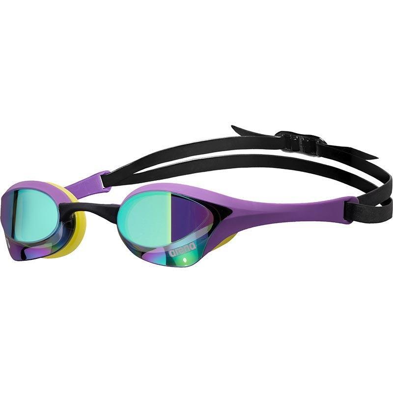 Arena Cobra Ultra Swipe Mirror Goggles | 170-Swim Goggles & Masks-Arena-Violet/Yellow-Ashlee Grace Activewear & Swimwear Online