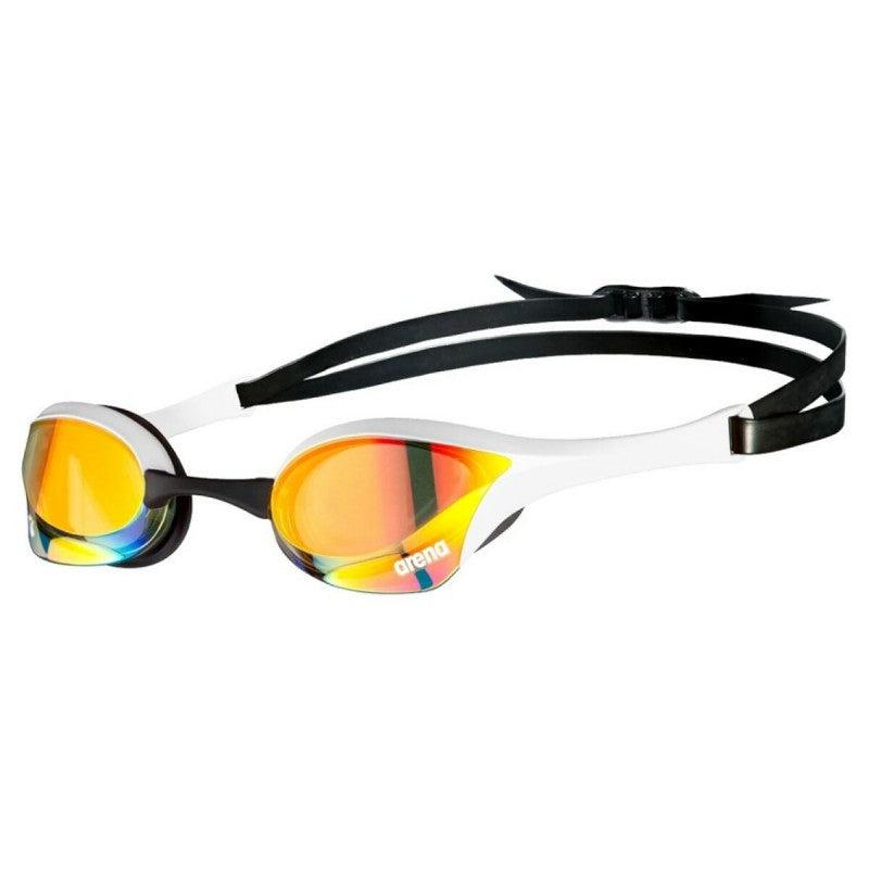 Arena Cobra Ultra Swipe Mirror Goggles | 310-Swim Goggles & Masks-Arena-Yellow/White-Ashlee Grace Activewear & Swimwear Online